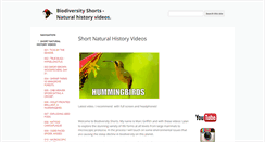 Desktop Screenshot of biodiversityshorts.com
