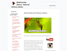 Tablet Screenshot of biodiversityshorts.com